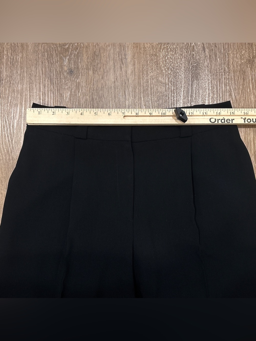 Armani Collezioni Black Wide Leg Pleated Trousers Pants Italy 10 - Picture 7 of 15